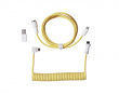 Coiled Aviator Kabel Angled 8K - Gul