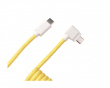 Coiled Aviator Kabel Angled 8K - Gul