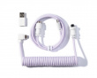 Coiled Aviator Kabel Angled 8K - Lys lilla