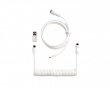 Coiled Aviator Kabel Straight 8K - Hvid