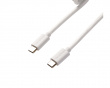 Coiled Aviator Kabel Straight 8K - Hvid