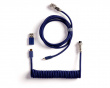 Coiled Aviator Kabel Straight 8K - Blå