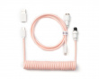 Coiled Aviator Kabel Straight 8K - Lyserød