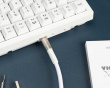 Double-Sleeved Geek Kabel 8K - Hvid