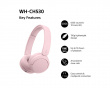 WH-CH530 Trådløse On-Ear Hovedtelefoner - Pink