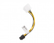 HDD Molex (Han/Hun) 3 Pin til BTX 6 Pin PSU Kabel 15cm