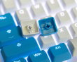 PBT Doubleshot Shine-through 114-Key Keycap Set - Blue Drop (DEMO)