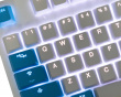 PBT Doubleshot Shine-through 114-Key Keycap Set - Blue Drop (DEMO)