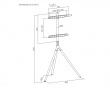 TV-Gulvstand på tre ben - 45