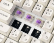 K2 HE Trådløst QMK Tastatur [Gateron 2.0 Purple Magnetic Switch] - Wood White (DEMO)