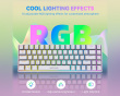 AmpliGame GK1W ANSI Gaming Tastatur - Hvid (DEMO)