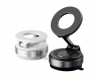 Vakuum Telefonholder med magnetisk ring - Sort (DEMO)