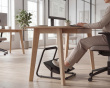 Justerbar Fodstøtte med Tiltbar Funktion - Sort (DEMO)