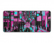 Retro Tokyo Pink & Teal XXXL Musemåtte (DEMO)
