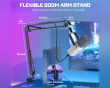 AM8T USB/XLR Dynamisk Mikrofon og Boom Arm - Hvid (DEMO)