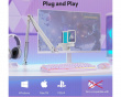 DGM20S - USB RGB Gamingmikrofon Kit - Hvid (DEMO)