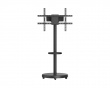 Heavy-Duty TV Gulvstativ med Mediehylde – Sort (DEMO)