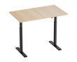 Hæve Sænkebord Elektrisk Skrivebord 1200x700mm - Sort/Egetræ