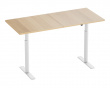 Hæve Sænkebord Elektrisk Skrivebord 1600x700mm - Hvid/Egetræ