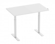Hæve Sænkebord Elektrisk Skrivebord 1200x700mm Håndsving - Hvid