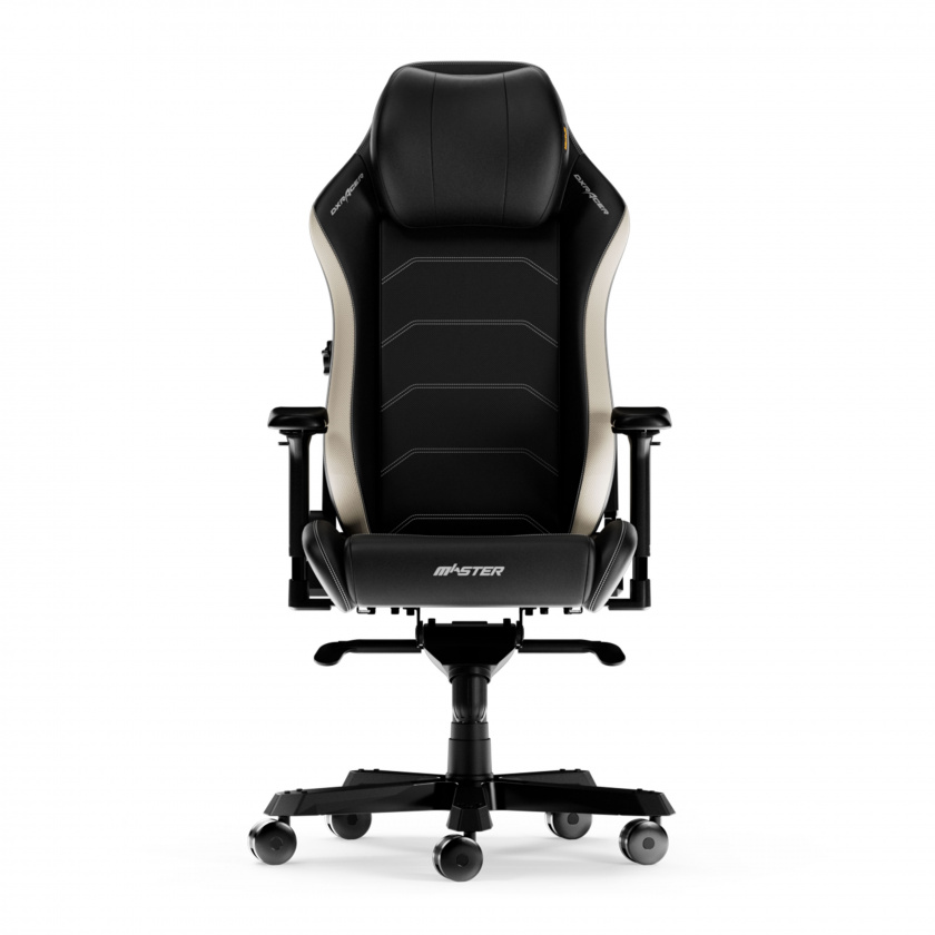 DXRacer MASTER XL Sort & Hvid Mikrofiber Læder