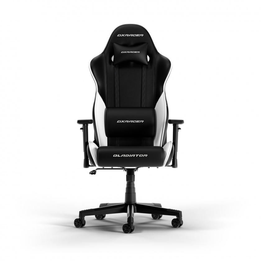 DXRacer GLADIATOR L Sort & Hvid PVC Læder